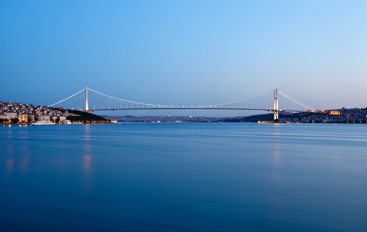 Istanbul Bosphorus at twilight